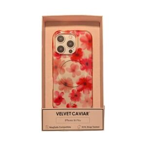 Z4-O VELVET CAVIAR - MagSafe Case for Apple iPhone 16 Pro - Cherry Blossom